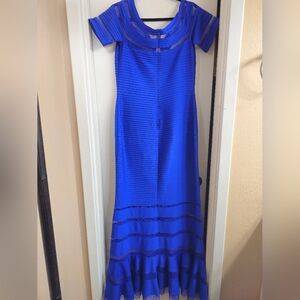 Tadashi Shoji Royal Blue Maxi Dress